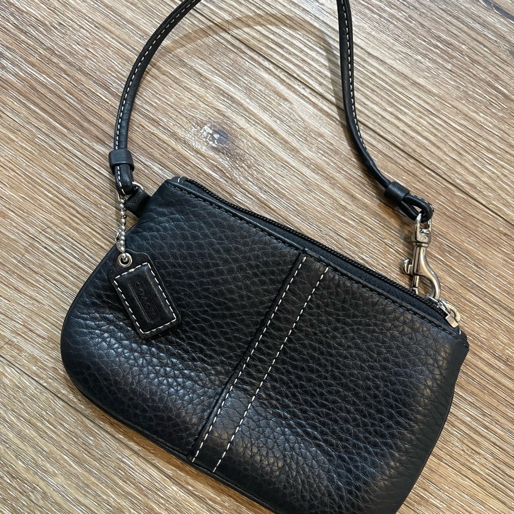 Coach Legacy Pebbled Leather Wristlet